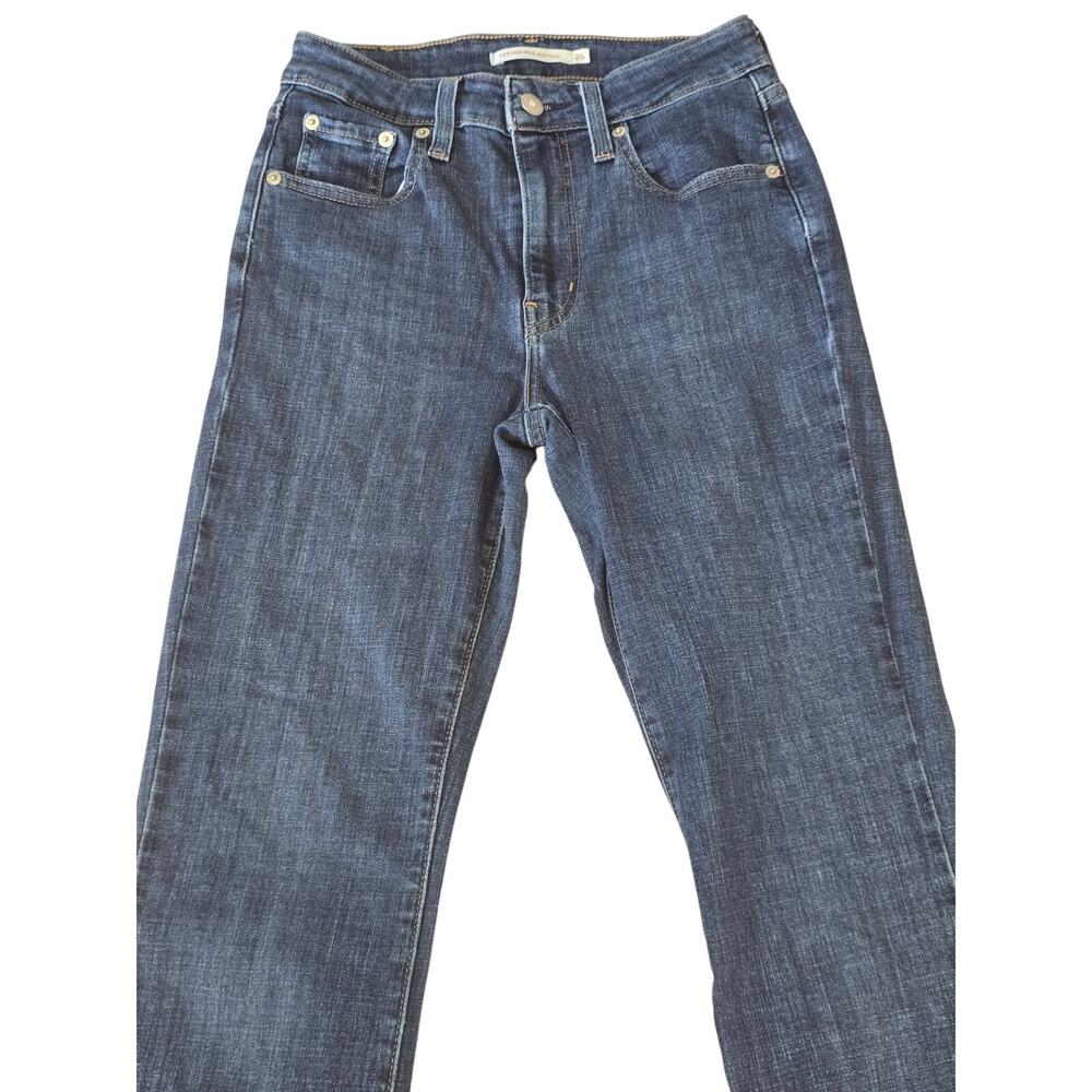 Levi's 725 High Rise Bootcut Jeans Medium Wash Denim Size 26 - Picture 5 of 7